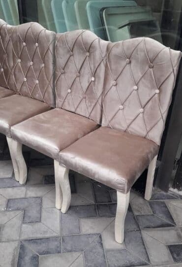 tap az masa ve oturacaqlar: Qonaq otağı üçün, Yeni, Açılmayan, Dördbucaq masa, 6 stul — 26