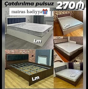matraslar: İkinəfərlik _*TAXT*_ _*SİFARİŞLƏ VƏ YENİ*_ Qiymət : *270₼* Ölçü — 1