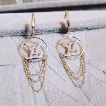 qas sirqalar: Sırğa, Sarı qızıl, 585 Əyar, 278 g — 3