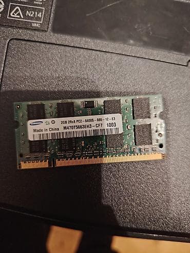 hp kompüter: Operativ yaddaş (RAM) Samsung, 2 GB, < 1333 Mhz, DDR2, Noutbuk üçün — 1