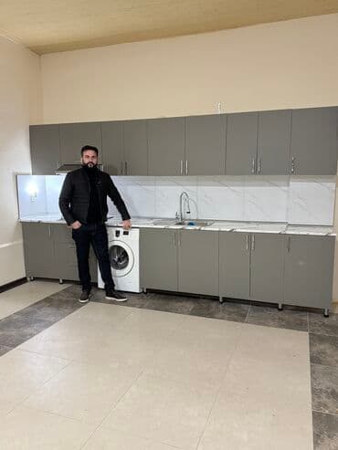 sumqayitda islenmis metbex mebeli: Sifarişlə mətbəx dəsti, Özü çəkən petlələr, MDF, Kredit var, Pulsuz çatdırılma — 1