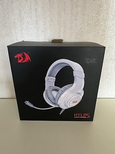 Redragon Hylas oyun qulaqlığı – mikrofon ilə,ağ rəng, LED işıqlı -