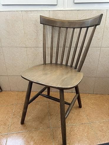 komputer masası: Qonaq otağı üçün, İşlənmiş, Qatlanmayan, rəng - Boz Stul — 1