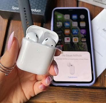 Yeni Simsiz (Bluetooth) Qulaqcıqlar, Apple, rəng - Ağ