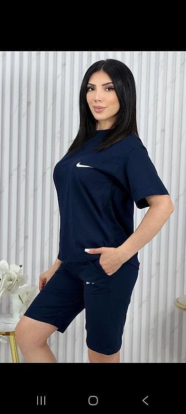 dəri geyim: Qadınlar üçün 2 hissəli idman dəsti - Tərkib: Qısaqol oversize — 3