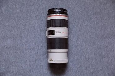 Obyektivlər və filtrləri: Canon EF 70-200 f/4 USM IS L Stablizatorludur. Öz yaşına görə çox