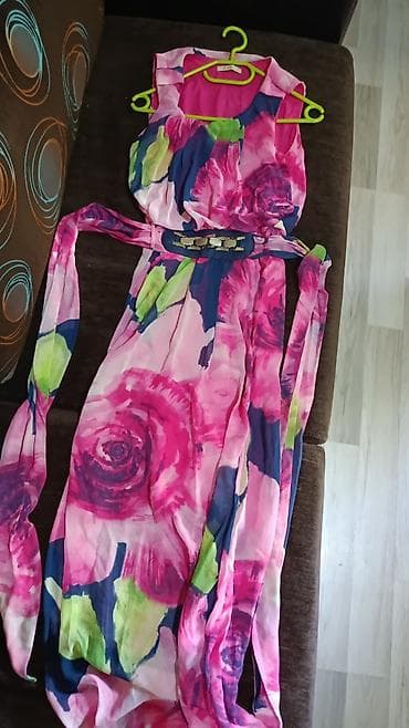 beli: Çiçək naxışlı uzun yay donu - Model: maxi uzunluqda, yüngül axıcı — 2
