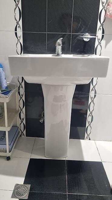 Satılır: Piyedestallı hamam çanağı və qarışdırıcı dəsti - Model — 2