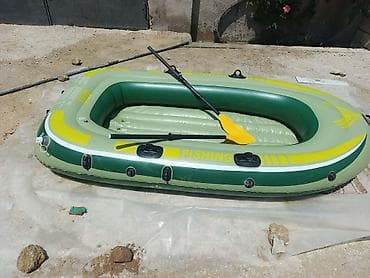 Şişmə qayıq – “Fishing 400” modeli - Rəng: yaşıl/sarı - Üstündə — 3