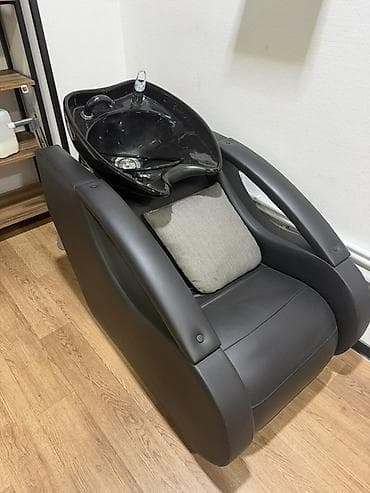 keramik: Salon üçün saç yuma kreslosu - İnteqrasiya olunmuş qara keramik — 3