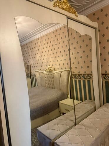 био туалет: Двуспальная кровать, 2 тумбы, Шкаф, Комод, Турция, Б/у — 4