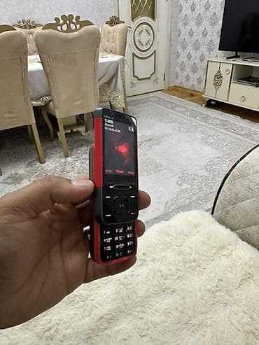 telefon kabrosu: Nokia < 2 GB Memory Capacity, rəng - Qırmızı, Düyməli — 5