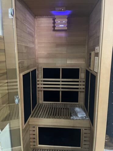 ucuz taxta qapılar: Sauna (tək nəfərlik) kabina İnfraqırmızı tək nəfərlik sauna kabinası — 3