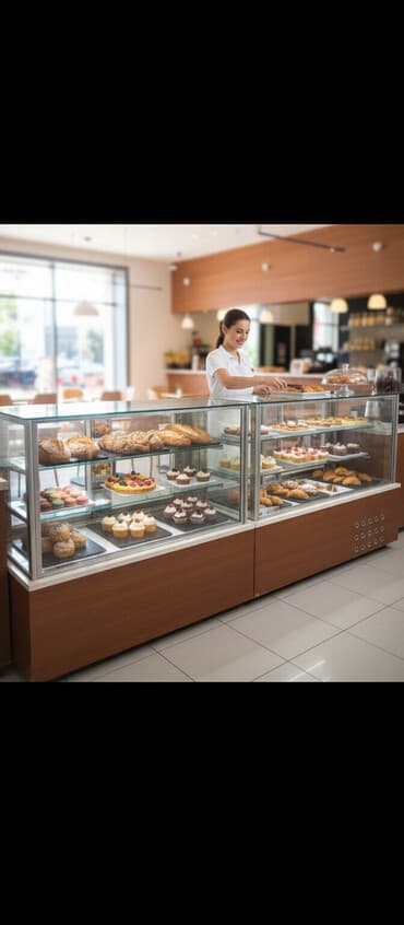 soyuducular ucuz: Şüşəli dolab vitrini, İşlənmiş, Ünvandan götürmə — 1