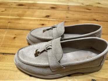 mavi mokasinlər: Ölçü: 36, rəng - Bej, İşlənmiş — 2