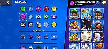 Видеоигры и приставки: Brawl stars hesabıdı 26k kupası var 43 ender kostüm,33süper ender — 7