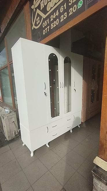 islenmis paltar dolablari: Yeni, Açılan, 4 qapılı Düz dolab, Qarderob, paltar dolabı, Azərbaycan — 6