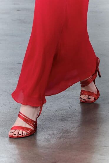 basanoşkalar 2022: Zara, Ölçü: 37, rəng - Qırmızı, Yeni — 6