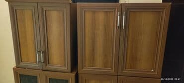 metbext şkafı: Mətbəx üçün üst-alt dolab dəsti yaxşı vəziyyətdədir, yeni sökülüb — 1