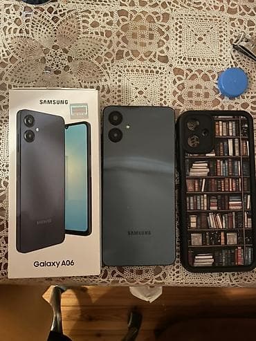 j4 2018 ekran: Samsung Galaxy A06, 128 GB, rəng - Boz, Barmaq izi — 1