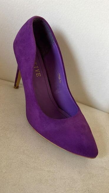 4xl nece razmerdi: Tuflilər, Ölçü: 39, rəng - Bənövşəyi, İşlənmiş — 1