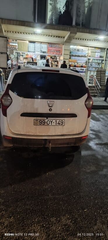 авто прадажа: Dacia Lodgy, ağ rəng, 7 yerlik miniven. Əsas xüsusiyyətlər: - 7 — 5