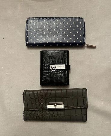 Qadın pulqabıları dəsti - Brend: Accessorii (üst hissədə metal loqolu — 9