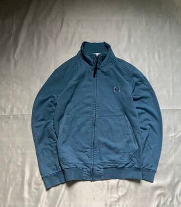 goy daş: Stone Island kişilər üçün fermuarlı sweatshirt - Brend: Stone Island — 1