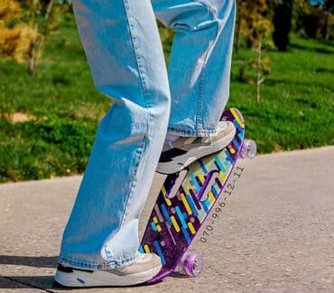 uşaqlar üçün tekerli krosovkalar: Kaykay Pennyboard Skateboard Skeytbord, Kaykay, Skeyt və — 1