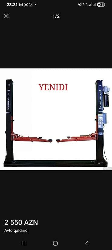Avto qaldırıcı – 2 sütunlu, elektrik-hidravlik tip - Brend/model