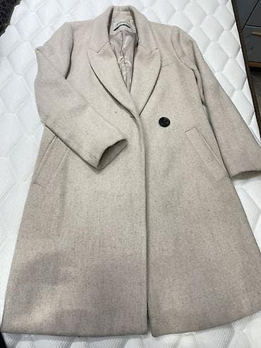 cantalar: Palto, Stradivarius, M, rəng - Bej — 2