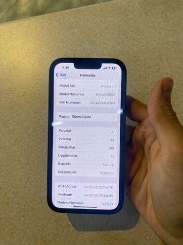 Автоэлектроника: IPhone 13, 128 ГБ, Голубой, Беспроводная зарядка, Face ID — 5