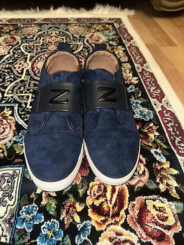 krasofka: Məhsul: Kişi slip-on krossovkası - Rəng: Tünd göy (navy) üst hissə — 3