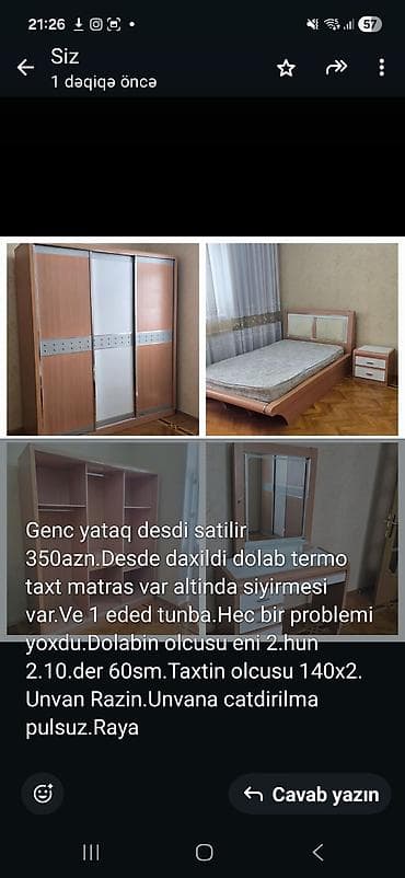 İkinəfərlik çarpayı, Dolab lalafo.az -da İkinəfərlik çarpayı, Dolab