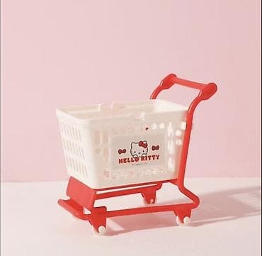 Mağaza avadanlığı: Hello Kitty mini alış-veriş arabası – dekor və oyun üçün sevimli — 1