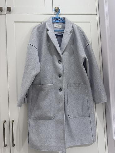 Paltolar: Esprit qadın palto - Rəng: Açıq boz (melanj). - Model: Klassik — 3