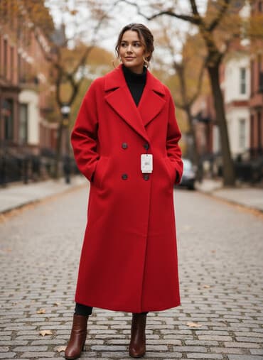 l arginin qiymeti: Palto, Lc Waikiki, M, rəng - Qırmızı — 1