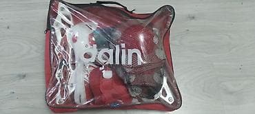 Ролики: Qırmızı-ağ inline konki dəsti - Brend/model: Dalin - Tərkib: 1 cüt 4 — 3