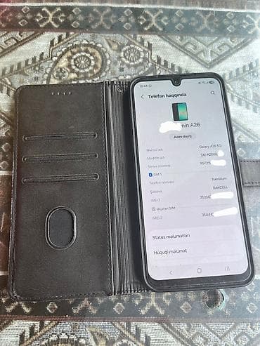 telefon mikrofonu: ⛔Samsumg A26 5G⛔ 256/GB Yaddaş 8/RAM Plus Karıbkasında + Çexolda — 5