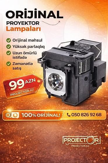 Orijinal proyektor lampaları – 100% orijinal Xüsusiyyətlər: - Yüksək — 1