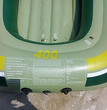 Охота и рыбалка: Şişmə qayıq – “Fishing 400” modeli - Rəng: zeytun-yaşıl/göy-yaşıl və — 4