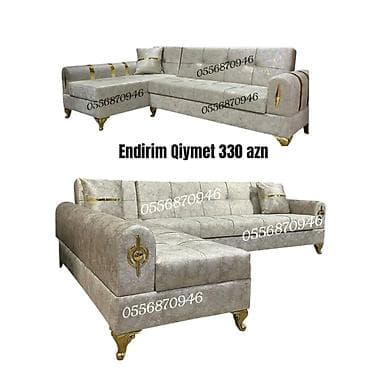 ps divan: Künc divan, Qonaq otağı üçün, Parça, Bazalı, Açılan, Kitab — 3