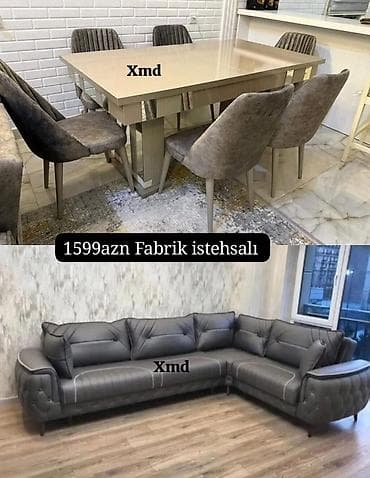 Mebel dəstləri – fabrik istehsalı 1) Künc divan - Material: yüksək at lalafo.az Mebel dəstləri – fabrik istehsalı 1) Künc divan - Material: yüksək