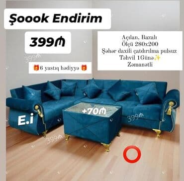 Künc divan, Yeni, Açılan, Bazalı, Şəhərdaxili pulsuz çatdırılma