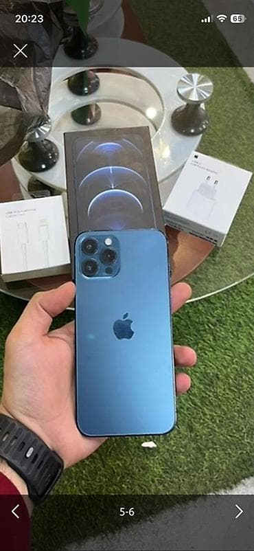 IPhone 12 Pro Max, Pacific Blue, Face ID