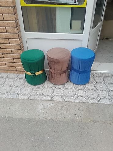 parça kesen: Pufik oturacaq, Vеlur parça, rəng - Yaşıl — 1