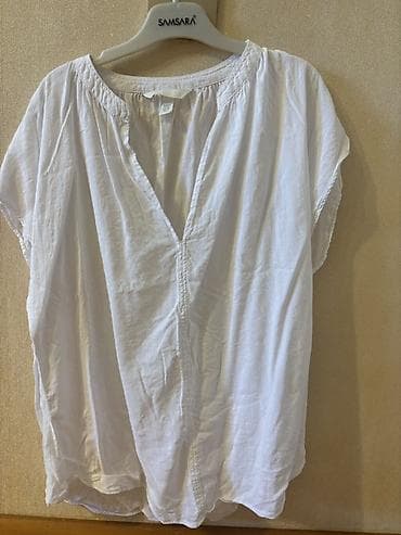 Ağ rəngli qadın bluzası Brand: H&M Ölçü: M (38) - Parça: nazik