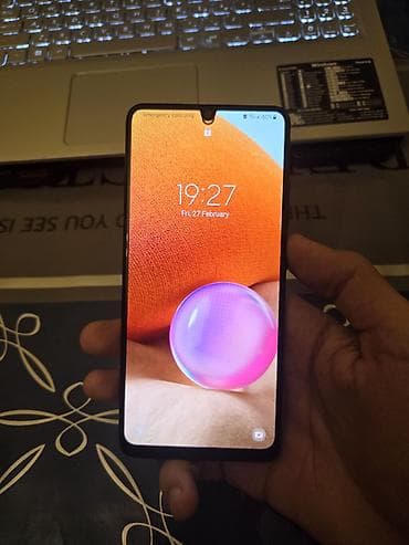 samsung a30s ekran: Samsung Galaxy A32, 128 GB, rəng - Qara — 5