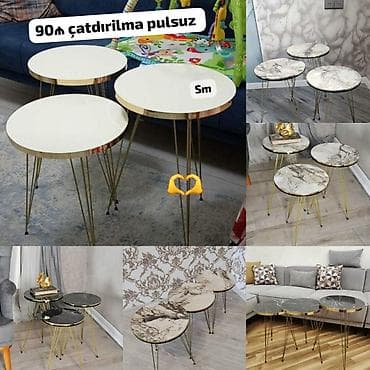 mermer metbex mebelleri: Klassik masa, Yumru masa — 1