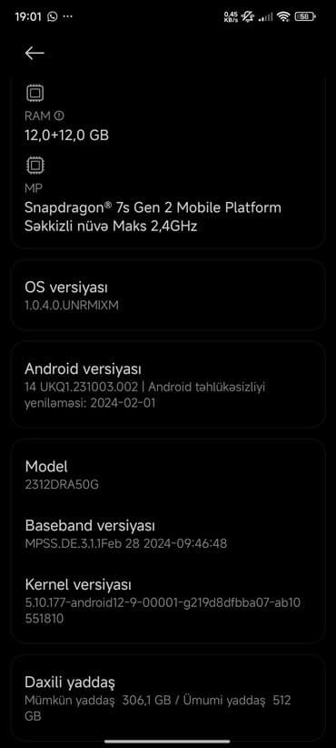 samsung a51 qiymeti: Redmi Note 13 Pro+, 512 GB, rəng - Ağ, İki sim kartlı — 4
